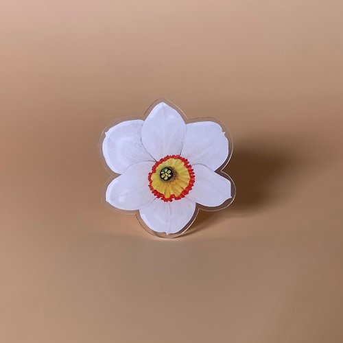 ttq.thontonq flower griptok / phonegrip / popsockets - daffodil