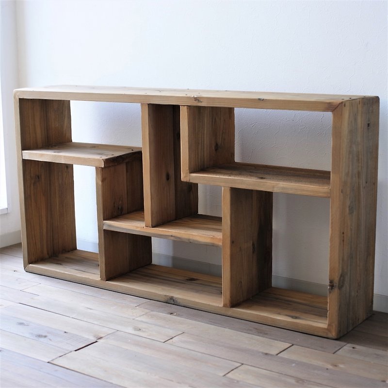 Random wood shelf 605*1135*235 - Bookshelves - Wood Khaki