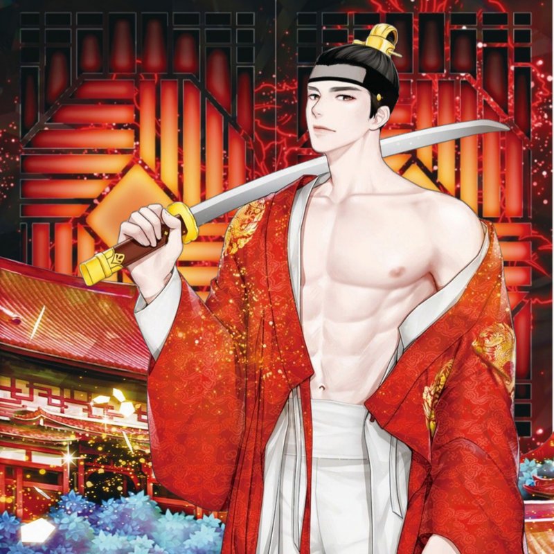 Night Flower, Spin off, Character, King Yeonssan - 貼紙 - 紙 紅色
