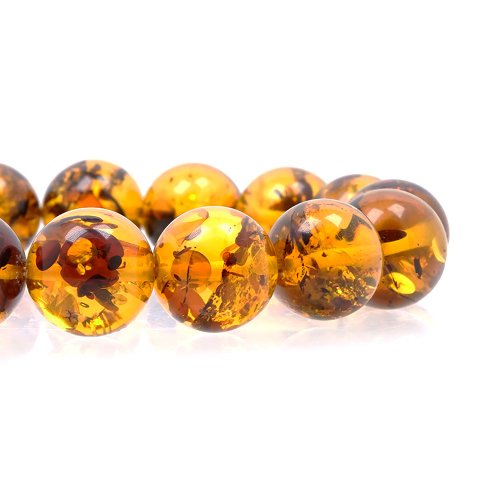 天然石 フラワーアンバー Zhengjia Jewelry】フラワーアンバートップゴールドアンバー