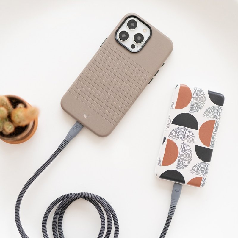 For Hong Kong Only - 10000mAh 22.5W PD3.0 QC4.0 Powerbank - Concentric - ที่ชาร์จไร้สาย - โลหะ สีนำ้ตาล