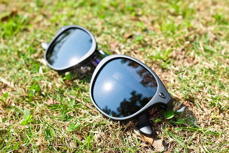 其他金屬 太陽眼鏡/墨鏡 黑色 - 2is BayD 太陽眼鏡 偏光│橢圓框│黑色│抗UV400
