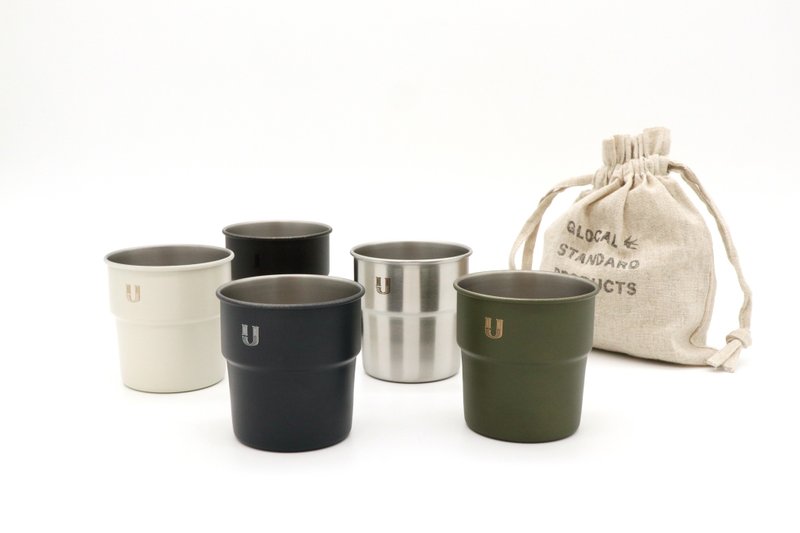 GSP 日本製 Yan 3 スチール カップ コーヒー カップ 付属のカップ コルク栓付き 火傷防止カップカバー - その他のカップ - その他の素材 