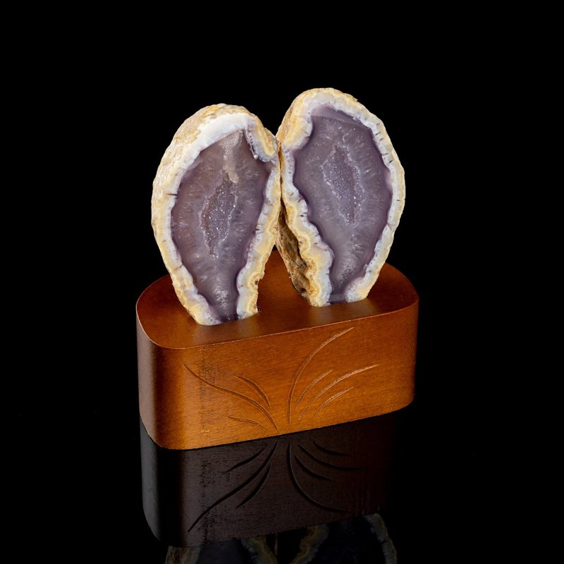 37 瑪瑙對對石 - 擺飾/家飾品 - 水晶 黑色