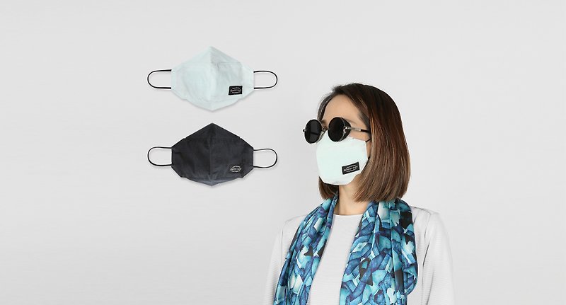 1.5世代オオハシ3D布製マスク-曇りのない医療用マスク/メガネ/環境に優しく、洗える - その他 - コットン・麻 ブルー