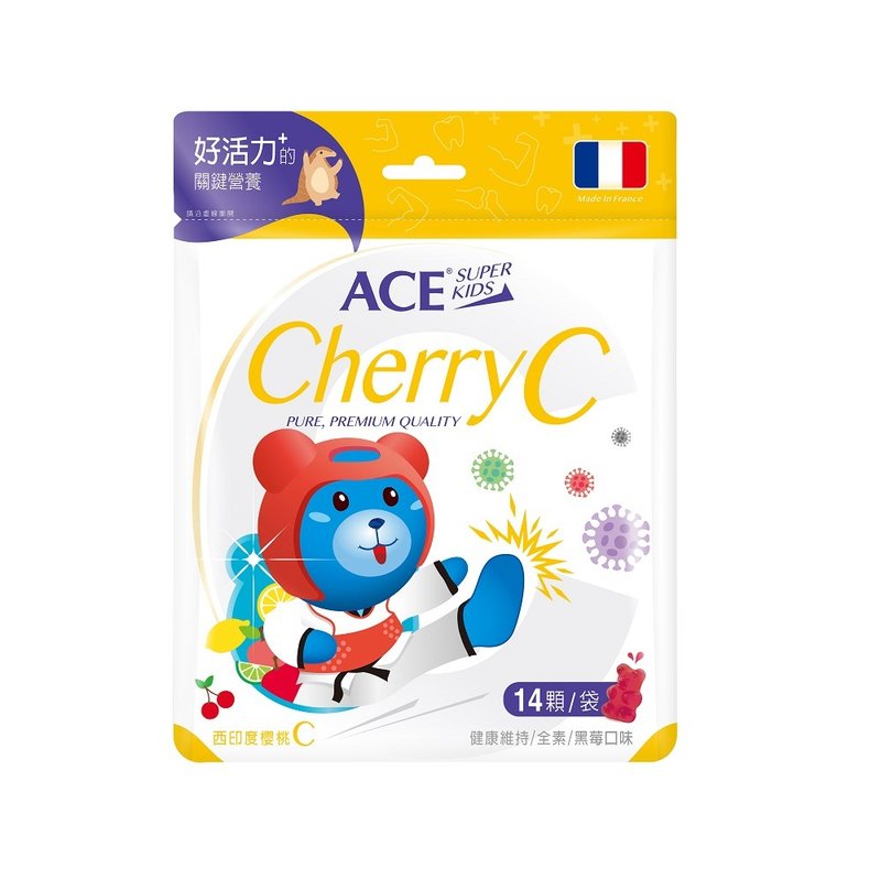 ACE SUPER KIDS Function Q West Indian Cherry C 14 pieces/bag - ขนมคบเคี้ยว - วัสดุอื่นๆ 