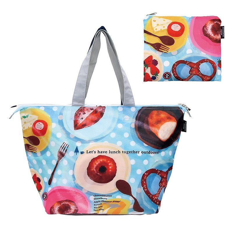 Prairie Dog Thermal Tote - Open Air Market - Other - Polyester Blue