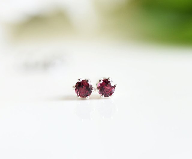 Garnet baby store earrings