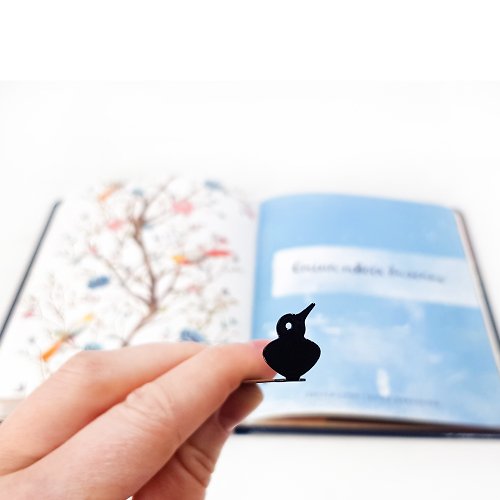 Design Atelier Article Bookmark Scandinavian Bird, Small Bookish Gift for Nordic Design Lover