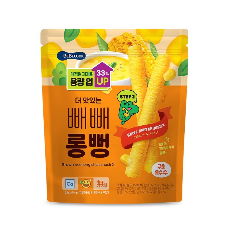 韓國【BEBECOOK】寶膳 幼兒初食綿綿貝貝棒-炙燒玉(40g) 12M+ - 其他 - 其他材質 