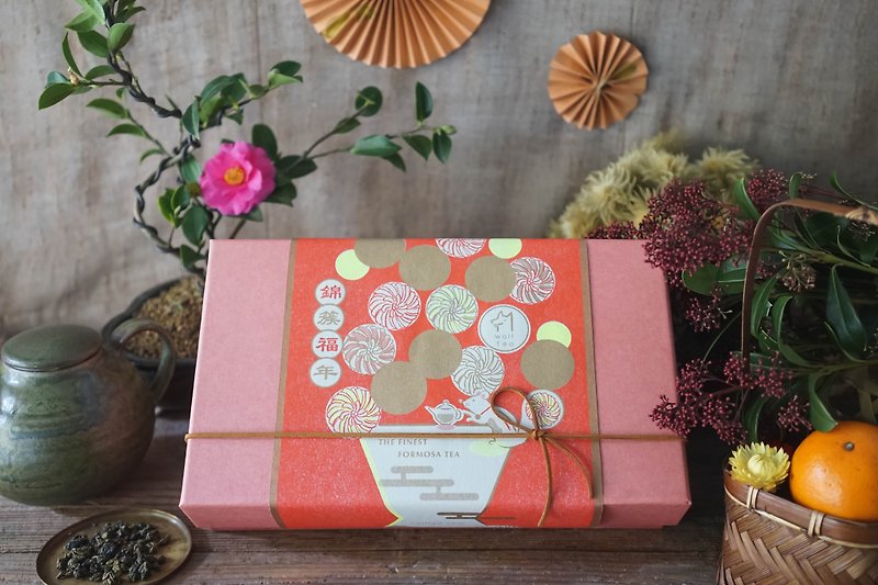 \ 2020 Golden Mouse Spring Festival Gift Box / Jintu Ruyi (1 can 2 boxes) - Tea - Fresh Ingredients 