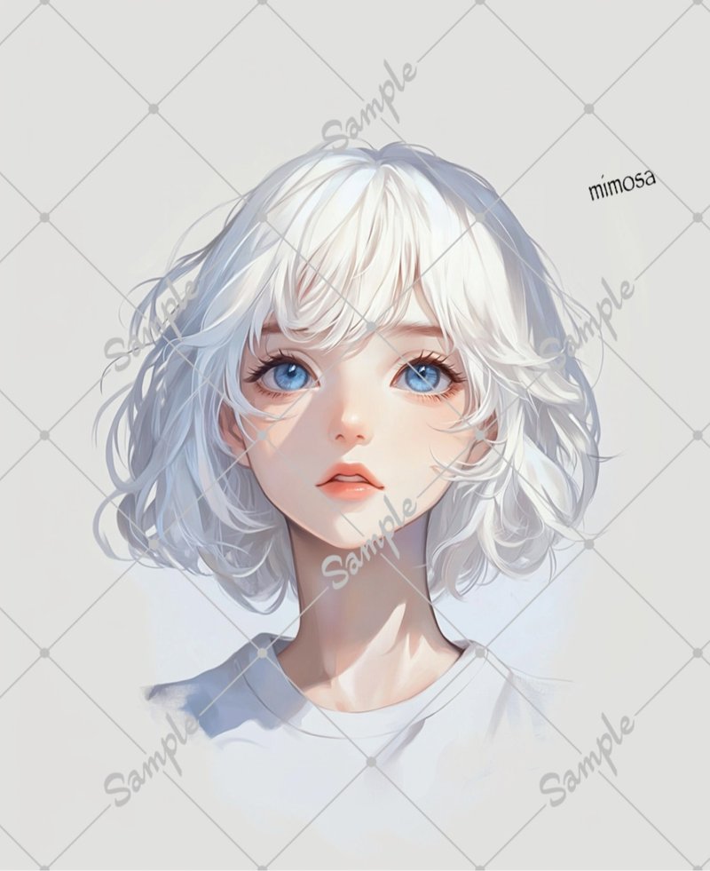 オリジナル　人物ステッカー　5枚セット - 貼紙 - 紙 