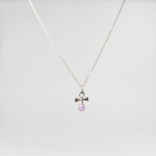 ColorDay天然石輕珠寶 生命之符 紫水晶 925純銀項鍊