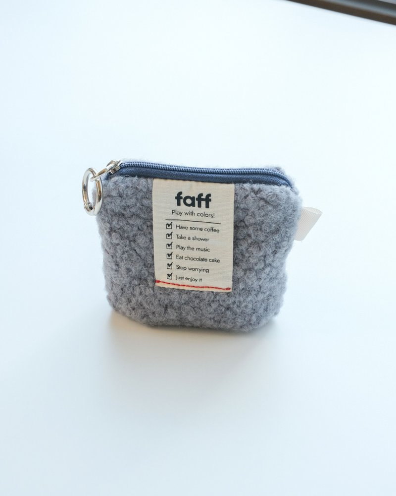 faff Pouch mini ダスティブルー - ポーチ - ポリエステル ブルー