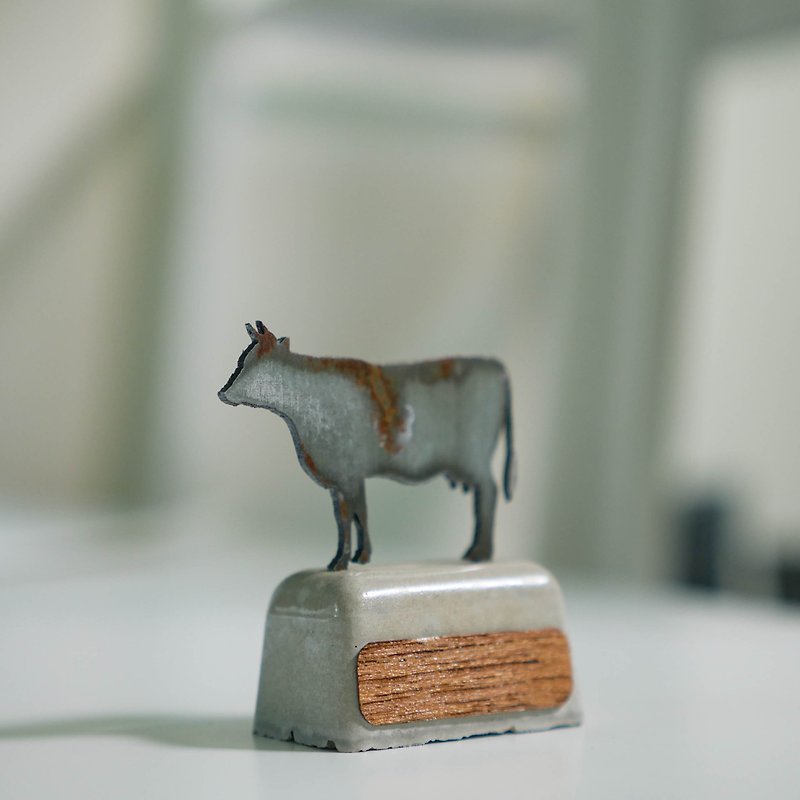 Little animal figures decorative items Set of 1 piece - 裝飾/擺設  - 木頭 咖啡色