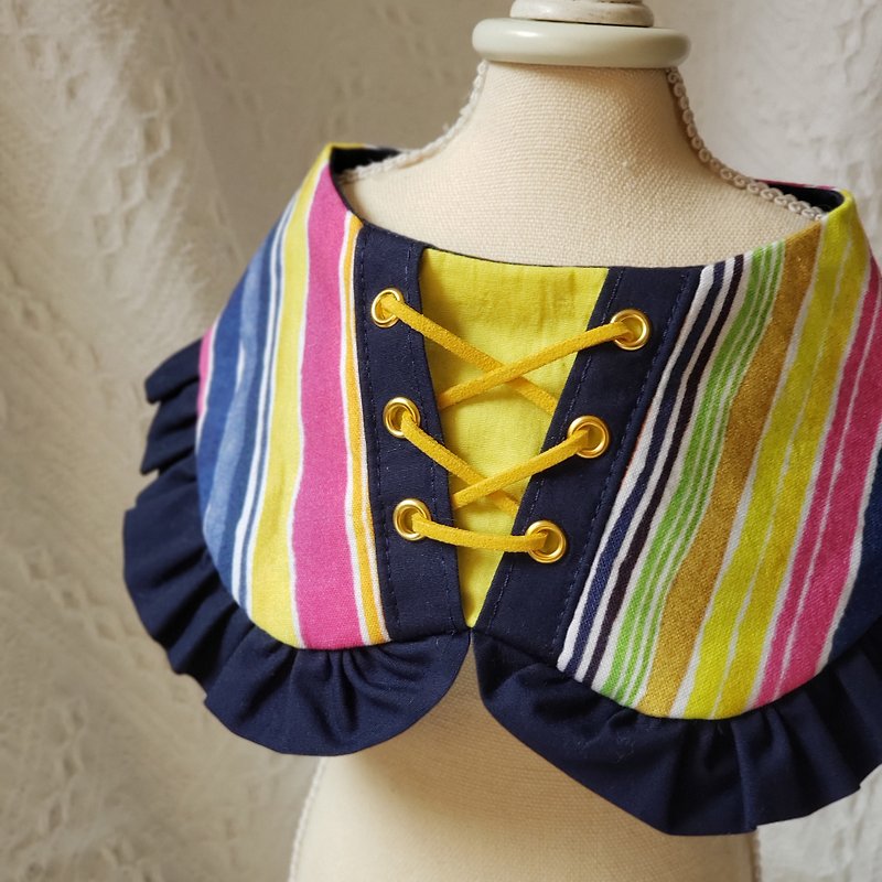 【Cherish handmade】Colorful pet scarf - ชุดสัตว์เลี้ยง - ผ้าฝ้าย/ผ้าลินิน 