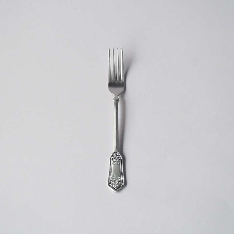 Japanese Gaosang metal Japanese classical palace style Stainless Steel dessert fork - 2 pieces - Cutlery & Flatware - Stainless Steel Silver