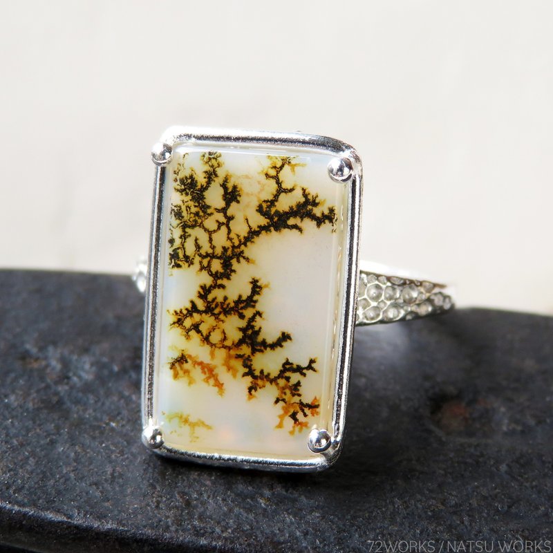 デンドリティック アゲートリング / Dendritic Agate Ring 2 - 戒指 - 寶石 咖啡色