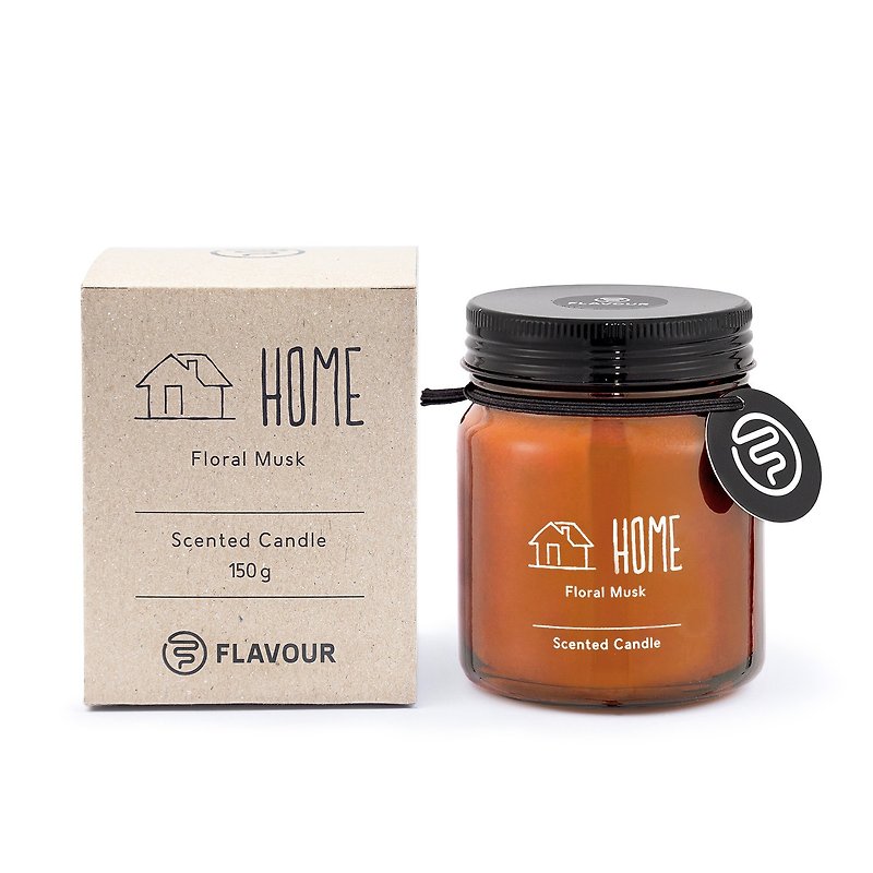 【FLAVOUR】HOME | Scented Candle | Floral Musk - เทียน/เชิงเทียน - ขี้ผึ้ง 