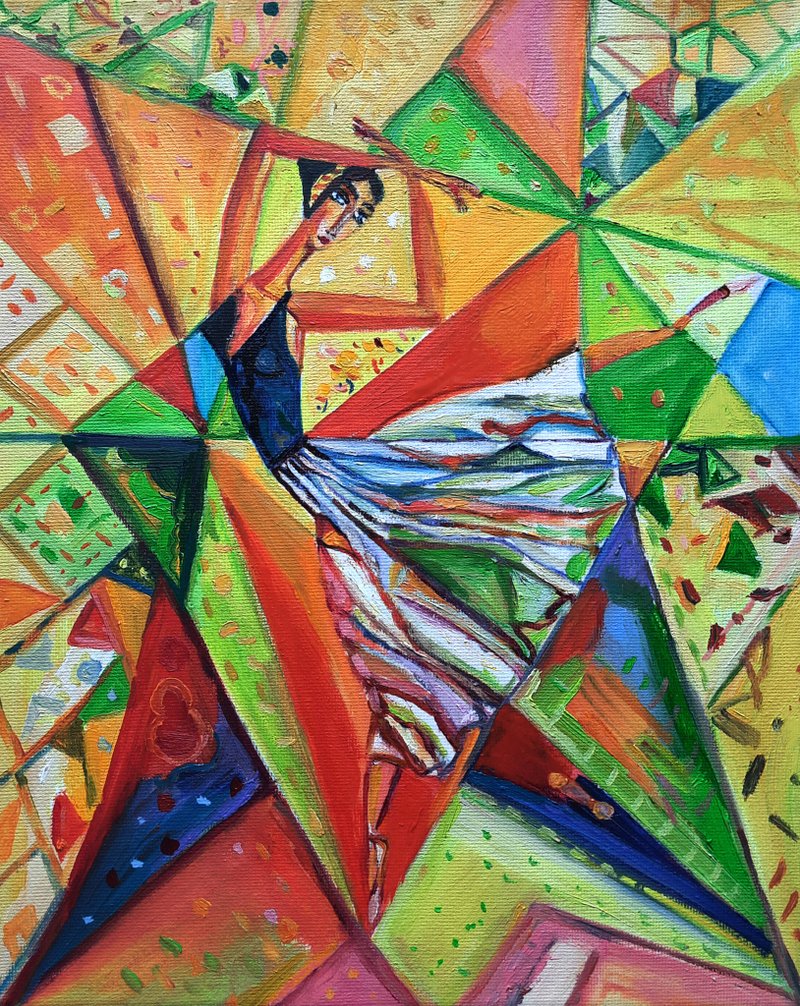 油畫原作 Ballerina Painting Original Art 油畫 Oil Painting Oil On Canvas Wall Decor - Wall Décor - Other Materials Multicolor