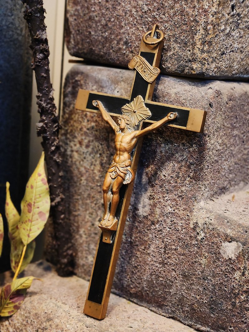 金色耶穌十字架 - 牆貼/牆身裝飾 - 其他金屬 