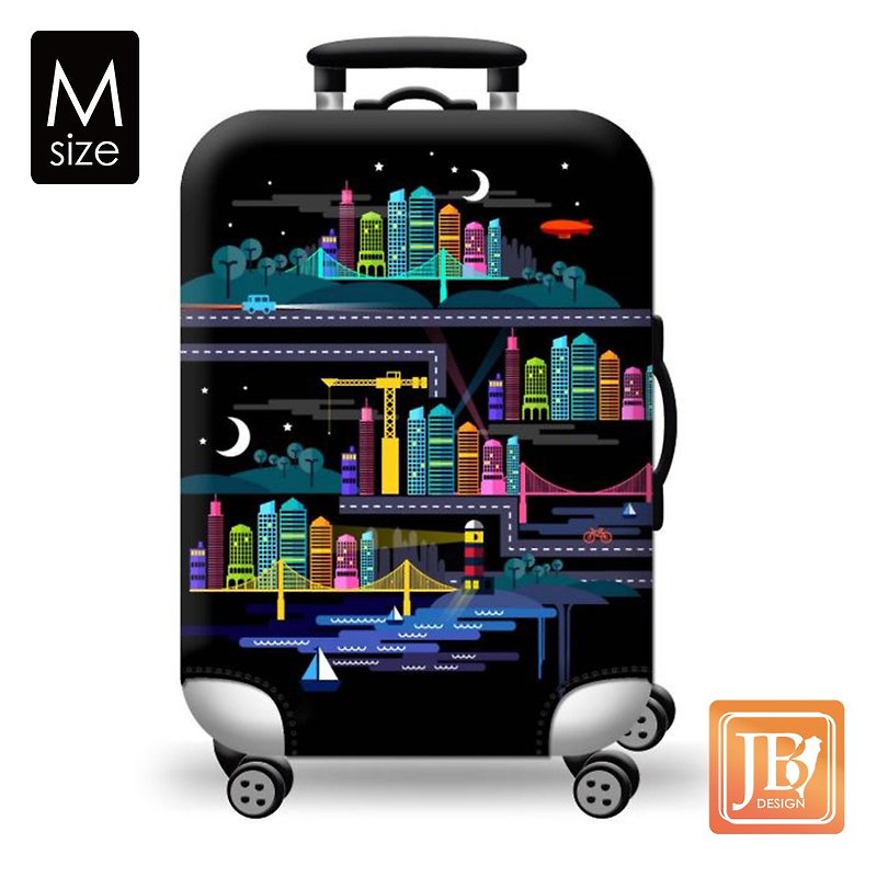 LittleChili 行李箱套-星空城市M - 行李箱/旅行袋 - 其他材質 
