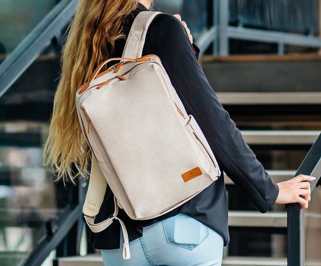 Siena Pro 13 Smart Backpack - Two Colors Available - Beige | Work