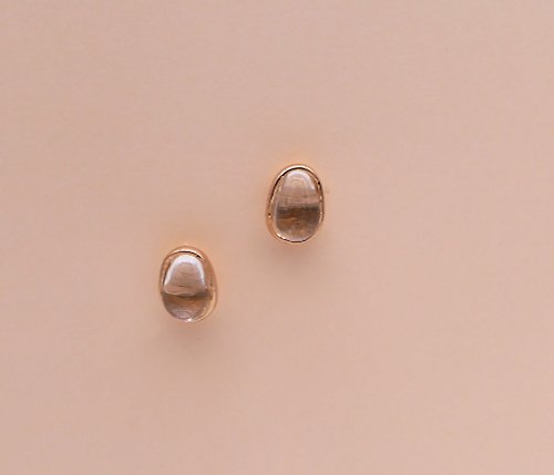 CASO JEWELRY Handmade Boro glass earring - drop - pink gold plated ,CASO jewelry