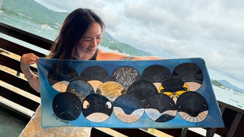 24点　maffon ガーゼハンカチ　タオル　クジラ 24点maffon ガーゼハンカチタオルクジラ