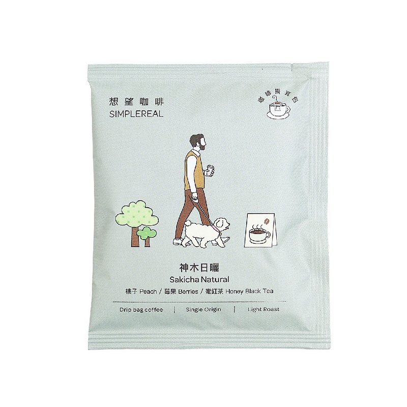 Wangwang Coffee [Shenmu Processing Factory] Shenmu Sun-dried Ear Bags 10 pieces/lightly roasted/sun-dried - กาแฟ - อาหารสด สีเขียว