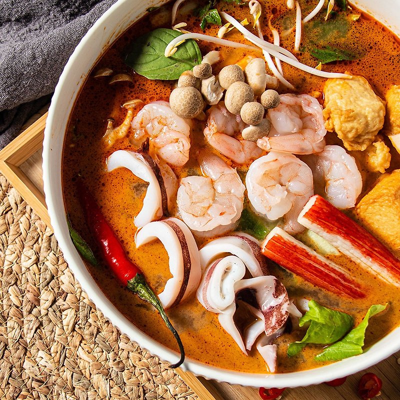 【Eating makes a promise】Thai Tom Yum Pot-Personal Pot - Mixes & Ready Meals - Fresh Ingredients 