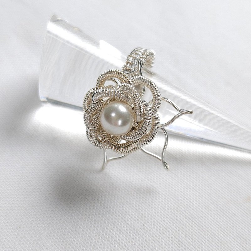 rose leaf ring - แหวนทั่วไป - โลหะ 