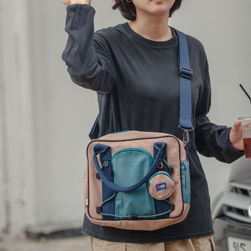 กระเป๋าถือ TOTE BOX SERIES 2/ BROWN - 手提包/手提袋 - 其他材質 咖啡色