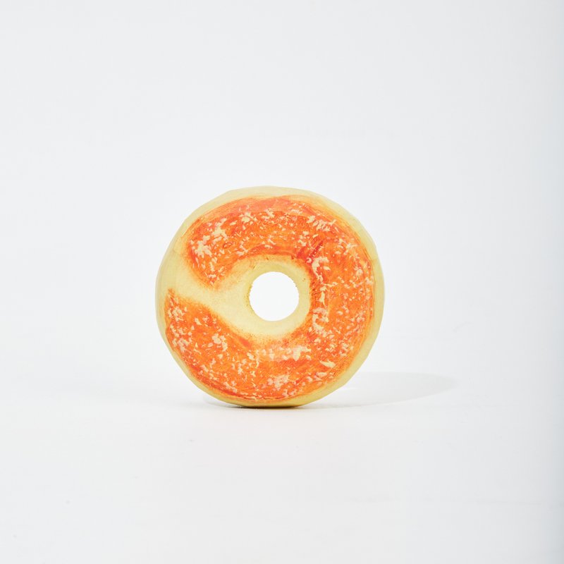 Dodo Carved Wooden Donut - Items for Display - Wood Orange