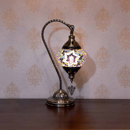 DREAM LIGHTS LIGHTING 【DREAM LIGHTS】土耳其風 馬賽克拼貼桌燈 厚玻璃 馬賽克桌燈 DI