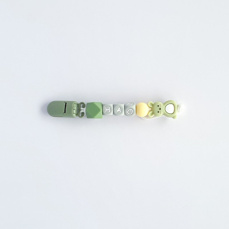 6顆 HAO 兔子  客製化奶嘴鏈 - 寶寶/兒童玩具/玩偶 - 其他材質 多色