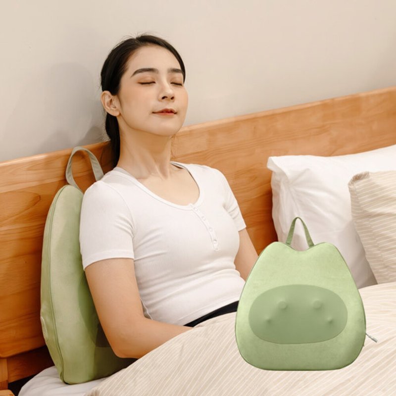 [Turning an office chair into a massage chair] Warm massage lumbar pillow | Taiwan 3ZeBra avocado pillow - Neck & Travel Pillows - Other Materials 