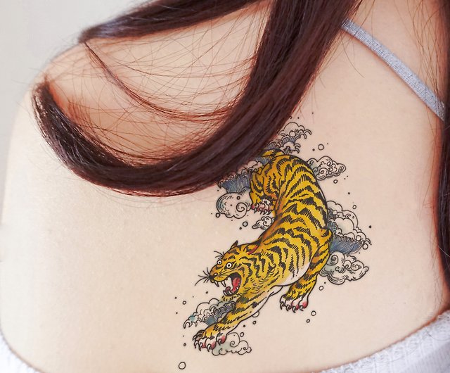 Waterproof Temporary Tattoo Sticker Life And Death Dragon Tattoos Chinese  Tiger Lion Body Art Arm Fake Sleeve Tatoo Women Men  Temporary Tattoos   AliExpress