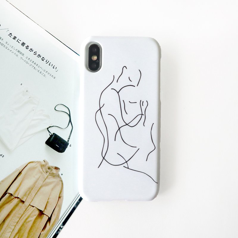 Your hug time phone case - เคส/ซองมือถือ - พลาสติก ขาว