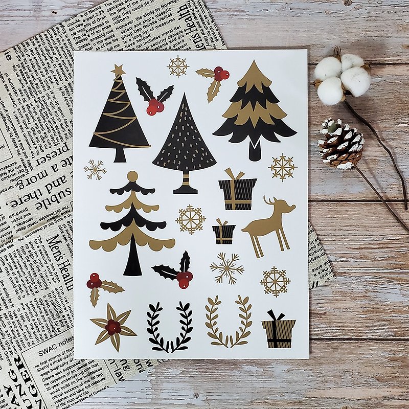 Taste Decoration Sticker-Christmas Chocolate Tree - ตกแต่งผนัง - วัสดุอื่นๆ หลากหลายสี