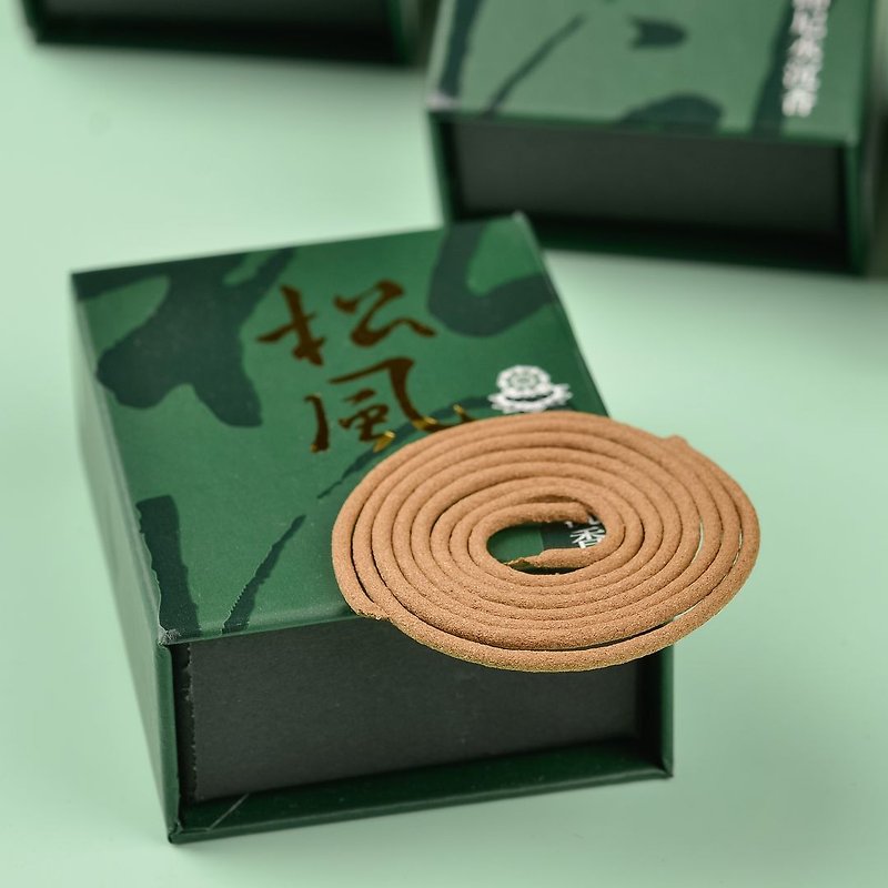 松風-九品印尼沉香-16片微盤香 - 香氛/精油/擴香 - 其他材質 綠色