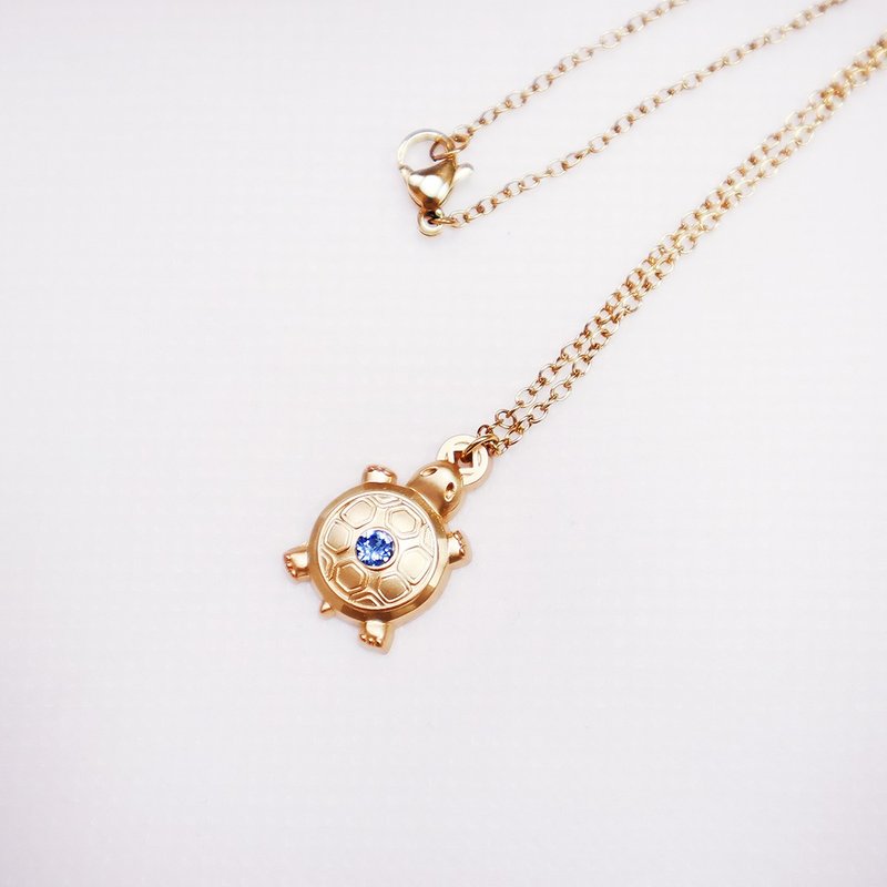 【卡片項鍊Card Necklace】台灣文化 廟宇款-招財錢龜 - 項鍊 - 其他金屬 