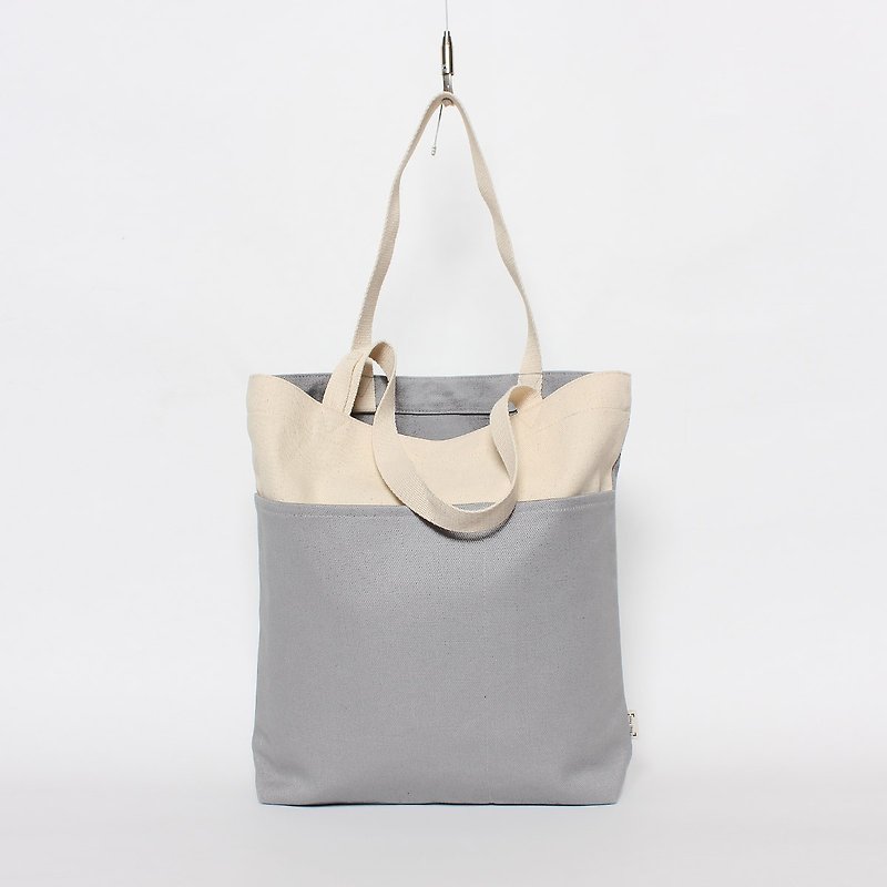 Five-bag canvas bag is especially easy to use - light gray gray has been sold out - กระเป๋าแมสเซนเจอร์ - ผ้าฝ้าย/ผ้าลินิน สีเทา