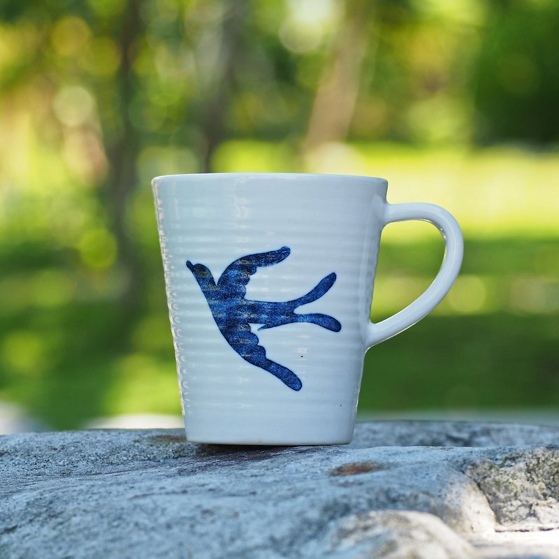 【Blessing】High Coffee Cup-Chunyan Comes-360ml - Mugs - Porcelain White