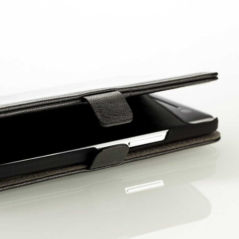 SIMPLE WEAR HTC 10 special standing side flip leather case - black (4716779655735) - อื่นๆ - วัสดุอื่นๆ สีดำ