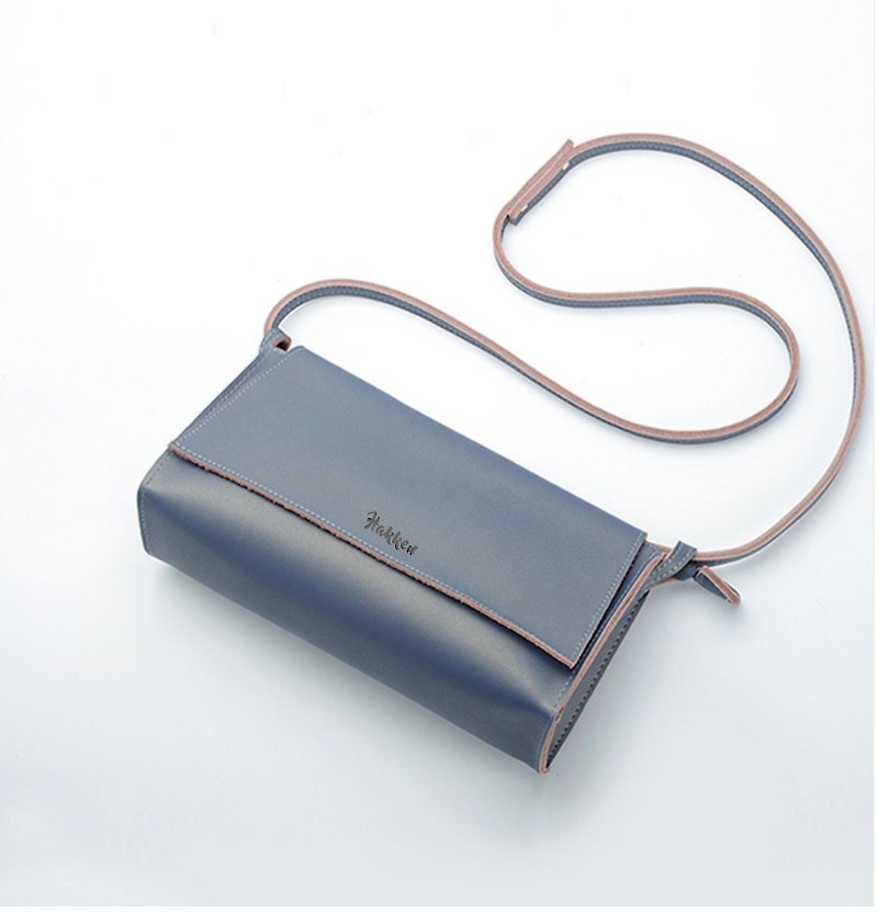 [18% off Lucky Bag] Classic Mini Crossbody Bag Vintage Leather Random Plus Wallet Card Holder, etc. - กระเป๋าแมสเซนเจอร์ - หนังแท้ สีนำ้ตาล
