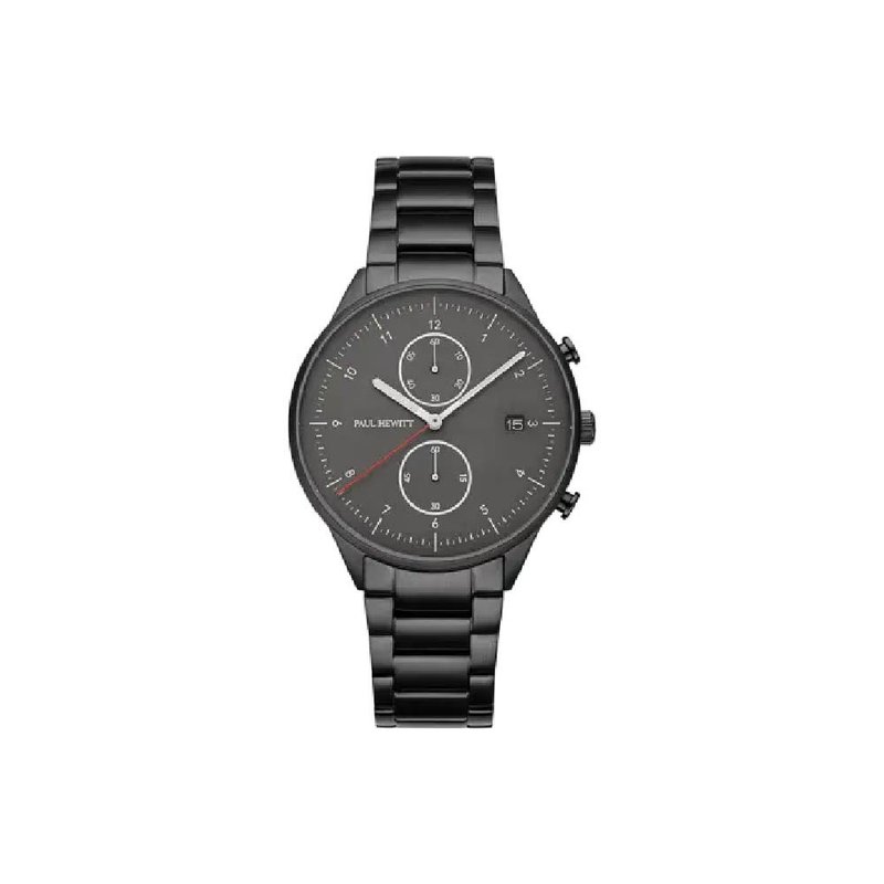 Paul Hewitt Watch Chrono II - 對錶/情侶錶 - 不鏽鋼 黑色