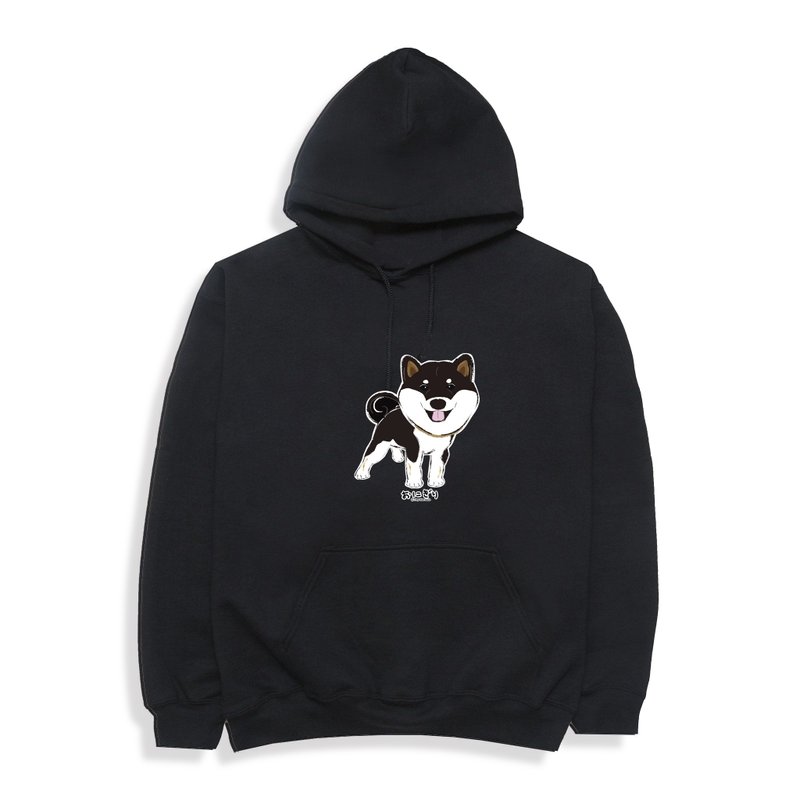 Shiba Inu Hoodie  Gildan Heavy Blend Adult Hooded Sweatshirt - เสื้อฮู้ด - ผ้าฝ้าย/ผ้าลินิน สีดำ