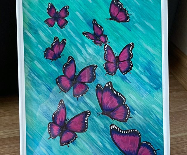 LADYSMOCK 水彩画 花と蝶 LADYSMOCK 水彩画 花と蝶 23052d367db0fa2dab4dd42b072384