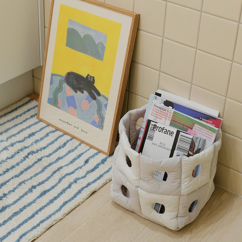 Punching basket 2x2 - Two Grey - Shelves & Baskets - Other Materials Gray